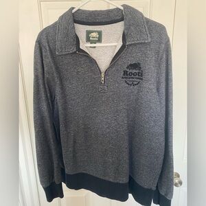 Roots Gray 1/4-Zip Sweatshirt